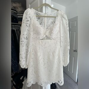 Jenny Yoo Little White Dress | Size 4 | Chaya Dress | Worn Once